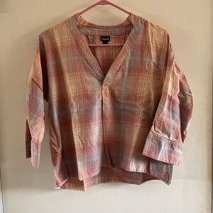 patagonia plaid blouse